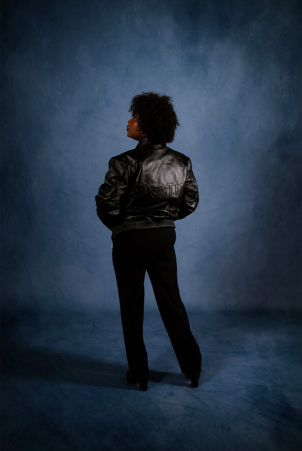 CROC LEATHER JACKET