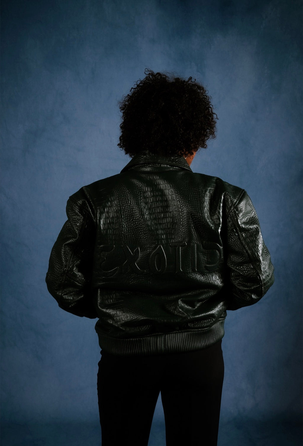 CROC LEATHER JACKET
