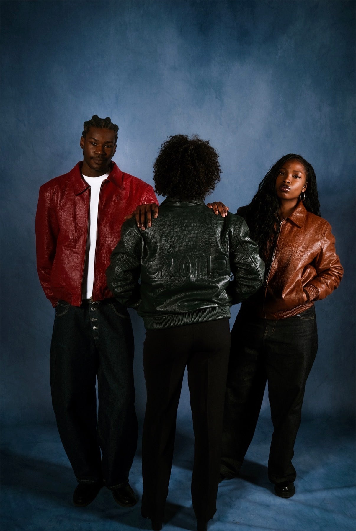 CROC LEATHER JACKET